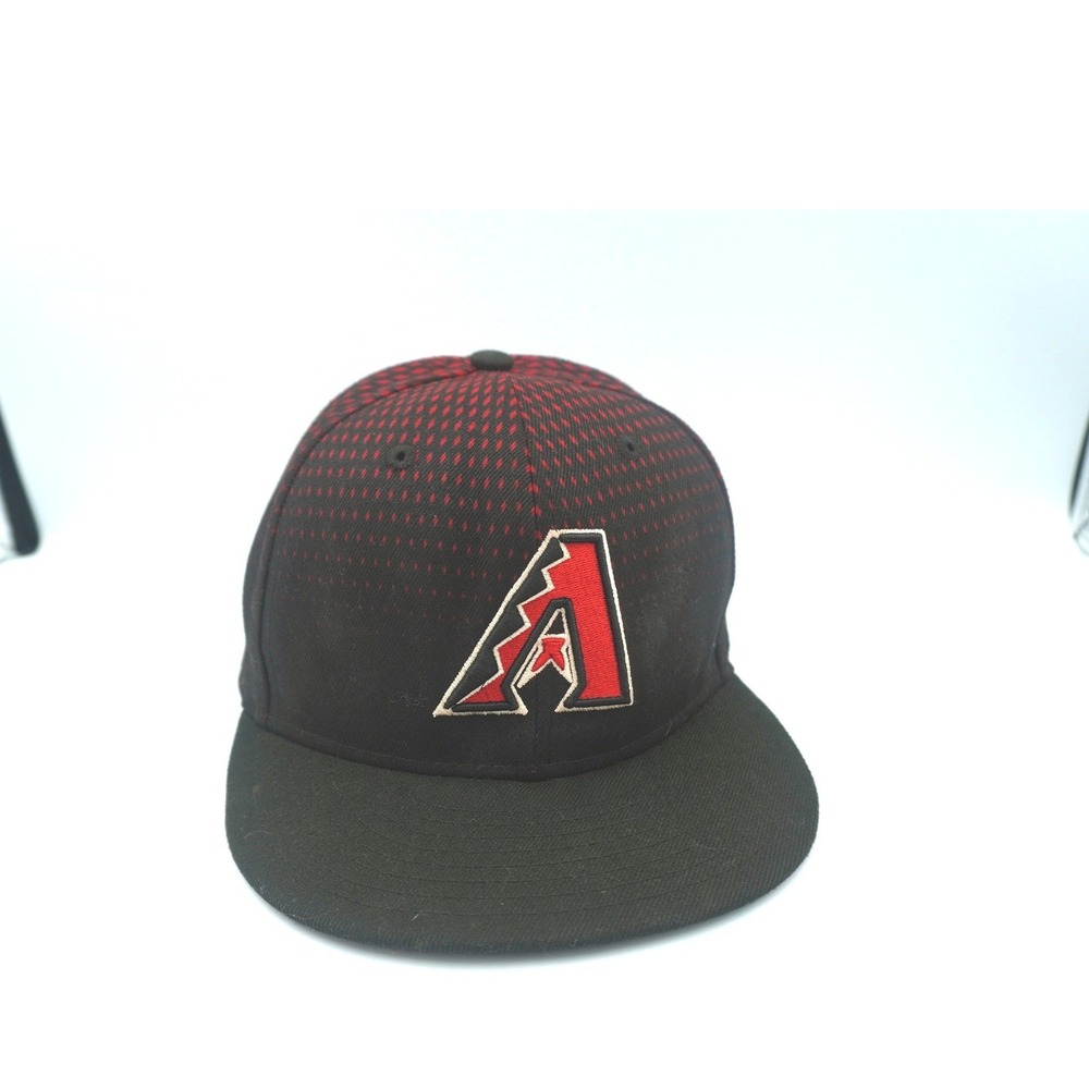 New Era Arizona Diamondbacks Hat Size 7 59FIFTY Black Red Gradient MLB Cap